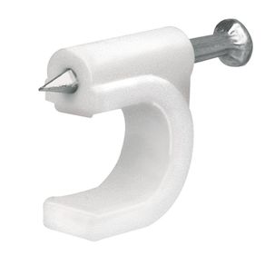 Grapa Con Clavo 5 Mm Blanca - Voltech