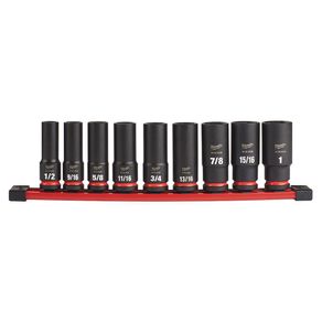 Set de Copas SAE de 1/2 Plg 9 Pzas