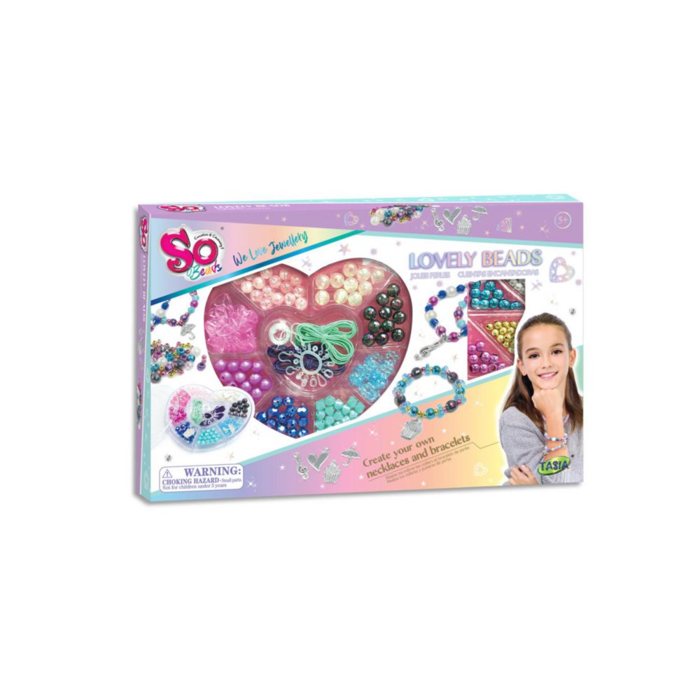Set de Joyería Personalizable Lovely Beads para 5+ Años Set De Joyería Encantadora
