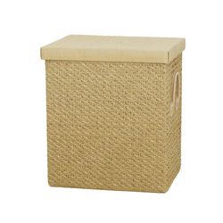 Canasta Rectangular Color Crema Oscuro