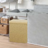 Canasta Rectangular Color Crema Oscuro