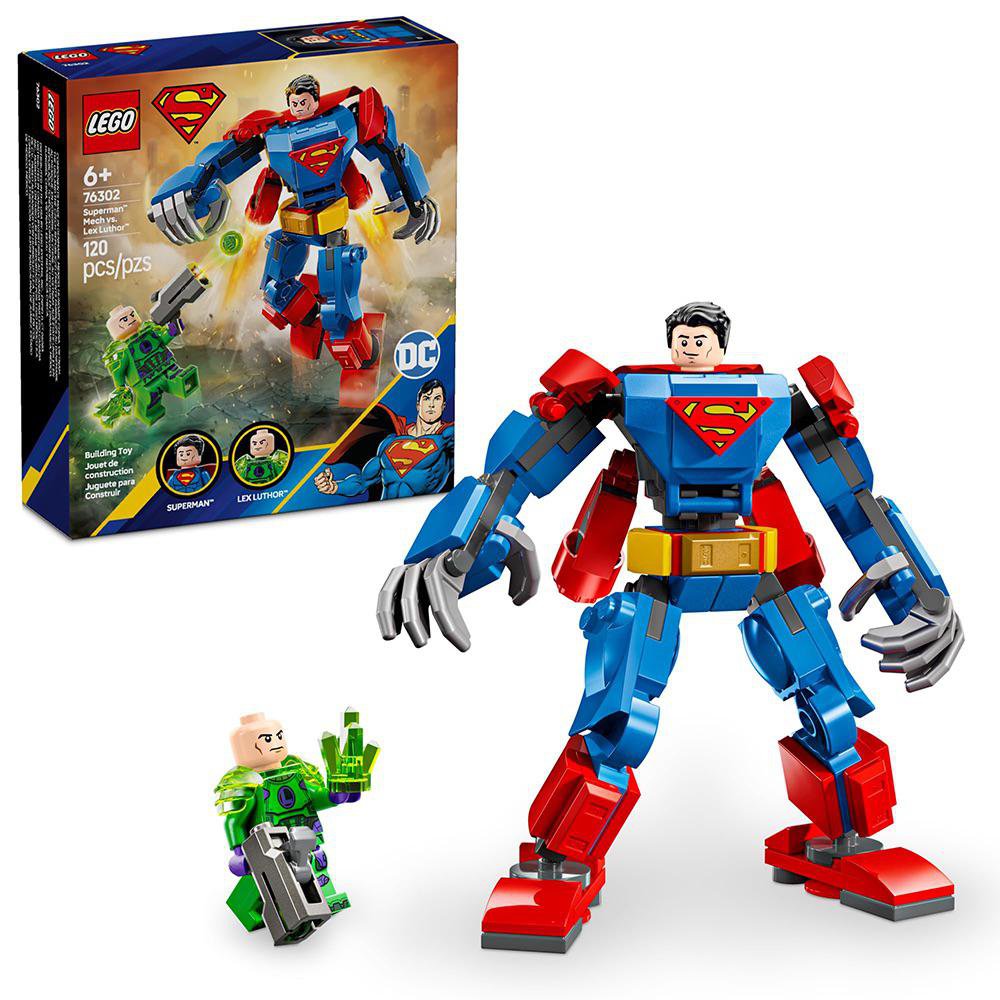 LEGO DC Armadura Robótica de Superman vs. Lex Luthor #76302 de 120 Piezas