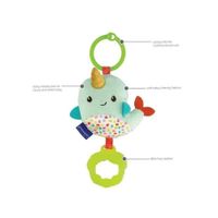 Sonajero con Colgante Diseño Narwhal