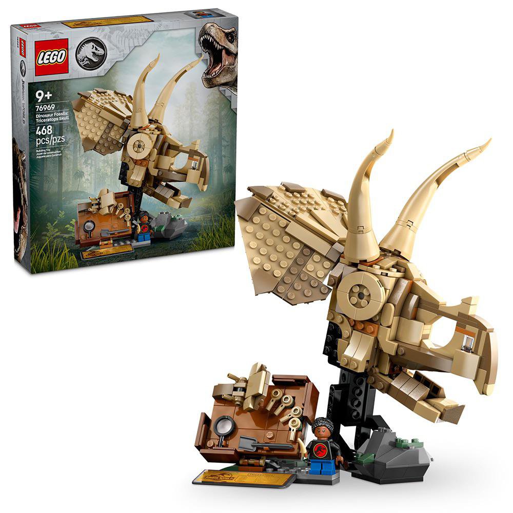 LEGO Jurassic World Cráneo de Triceratops #76969 de 468 Piezas
