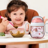 Vaso Entrenador con Boquilla y Asas Flores 7 Oz
