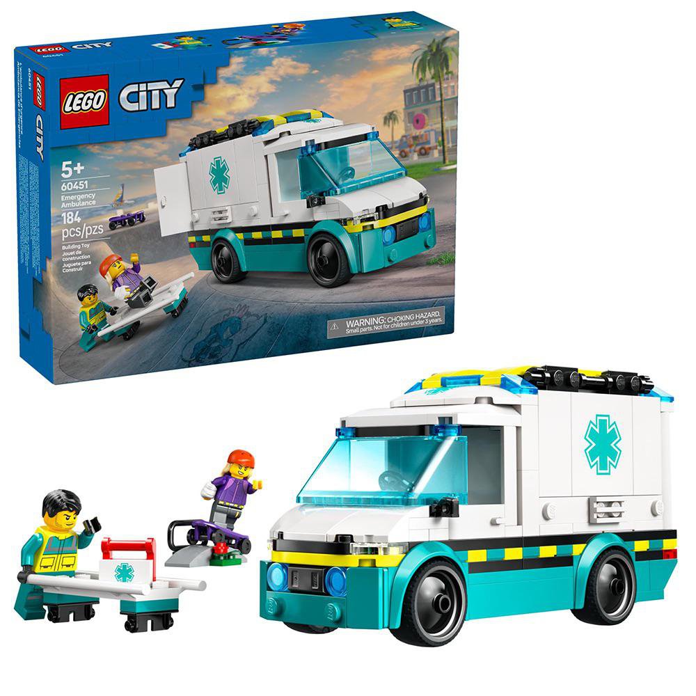 LEGO City Ambulancia de Emergencias #60451 de 184 Piezas