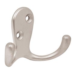 Gancho Para Ropa Metal Brillante Doble