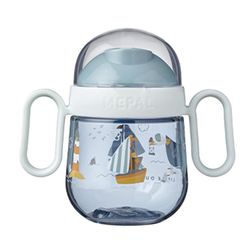 Vaso Entrenador con Boquilla y Asas Azul Barcos 7 Oz