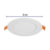 Lámpara LED Redonda Empotrable Luz Cálida 6 W - Volteck