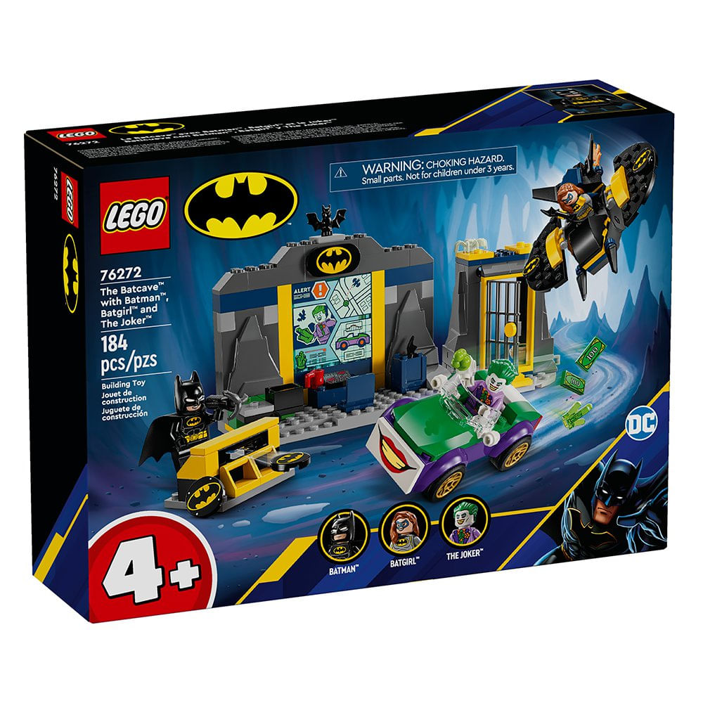 LEGO DC Baticueva con Batman, Batgirl y The Joker #76272 de 184 Piezas