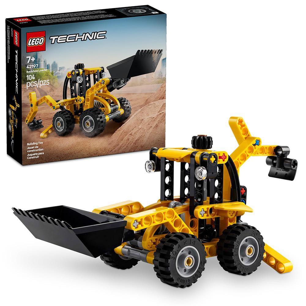 LEGO Technic Cargadora con Retroexcavadora #42197 de 104 Piezas