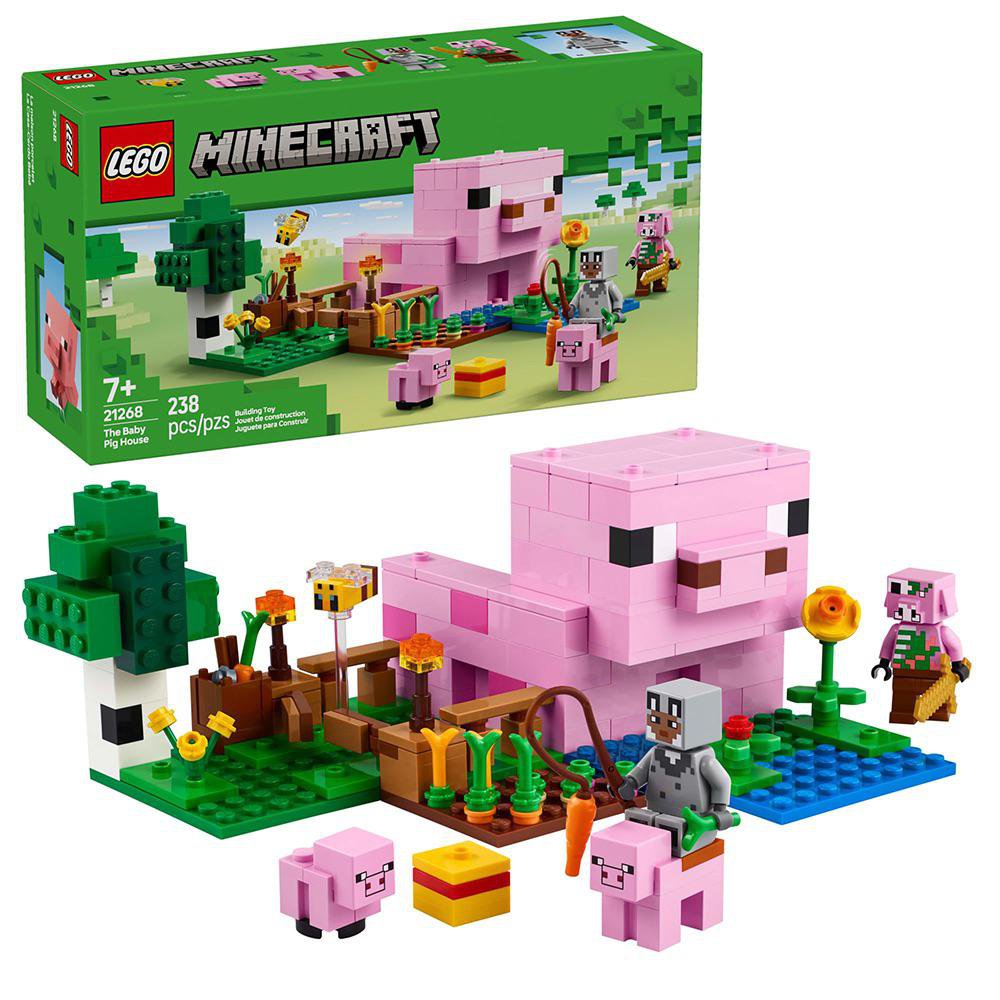 LEGO Minecraft La Casa del Cerdo Bebé #21268 de 238 Piezas