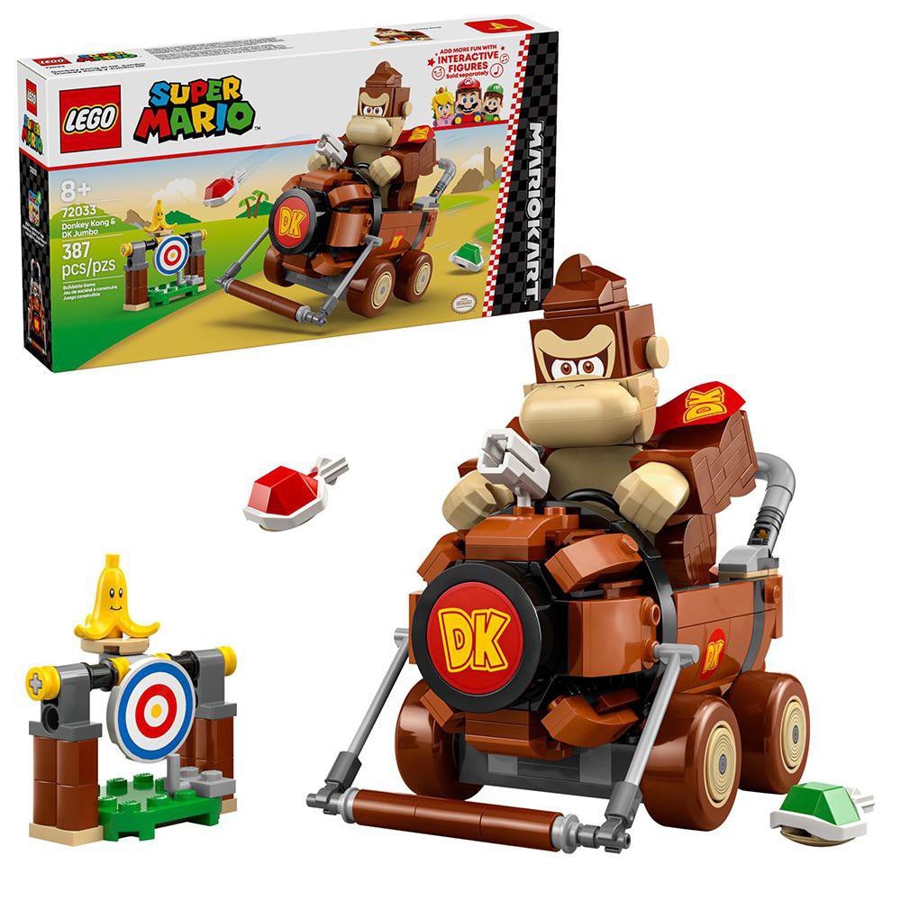 LEGO Super Mario Kart Donkey Kong y Jumbo DK #72033 de 387 Piezas