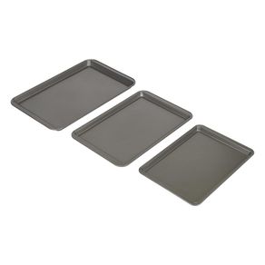 Set 3 Bandejas para Hornear Antiadherentes