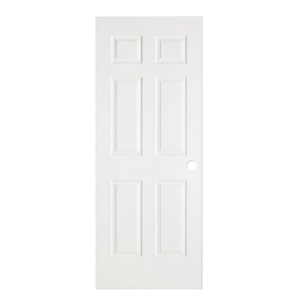 Puerta HDF 6 Tableros con Agujero - Varios Tamaños 70 x 207 cm