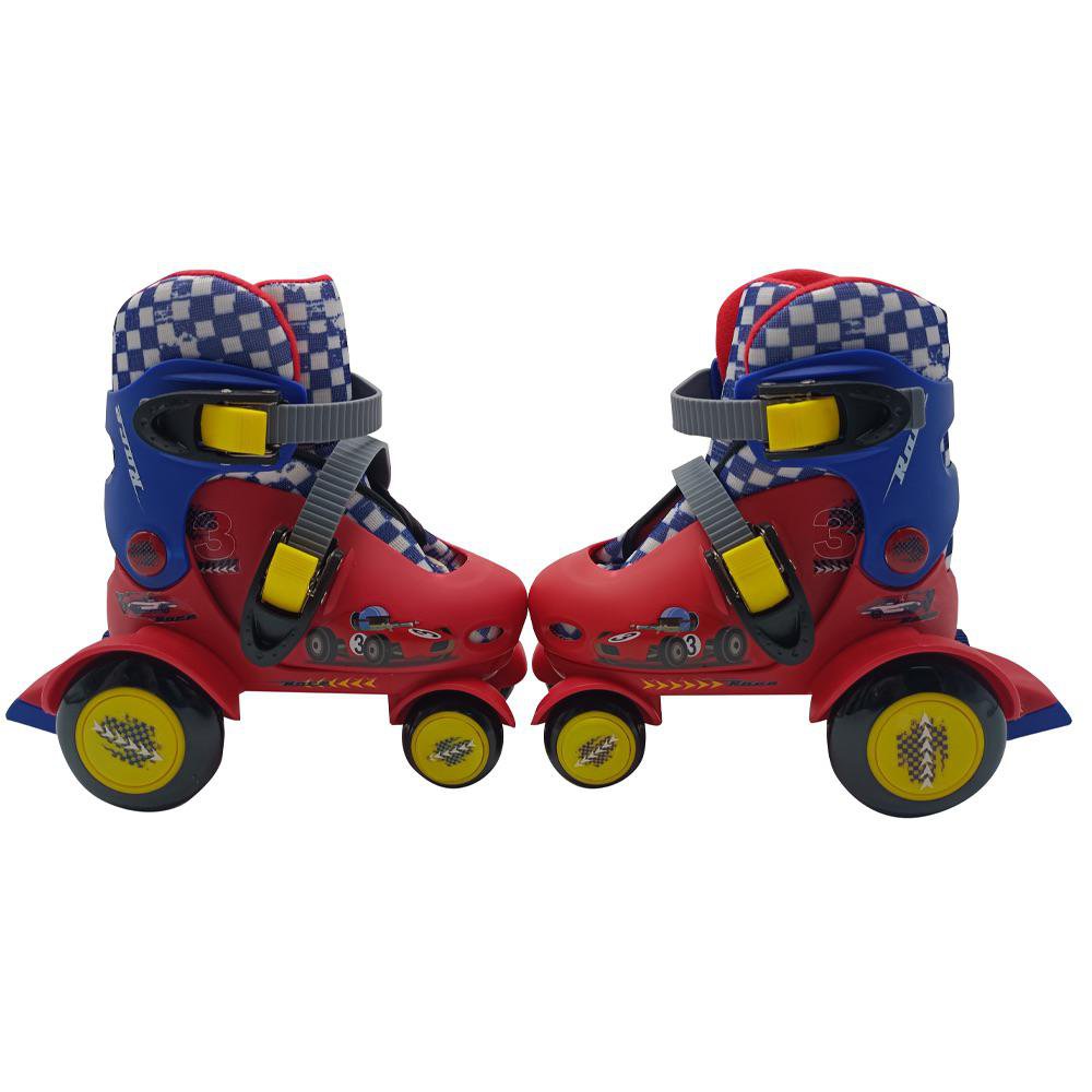 Patines Junior de 4 Ruedas Ajustables para Niño Talla S Color Rojos Patines Junior Ajustab…