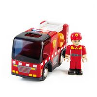 Camión De Bomberos Con Sirena