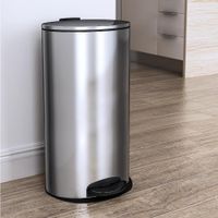 Basurero Soft Closing de Acero Inoxidable con Pedal 28 L