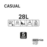Basurero Soft Closing Gris Mate 28 L