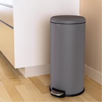 Basurero Soft Closing Gris Mate 28 L