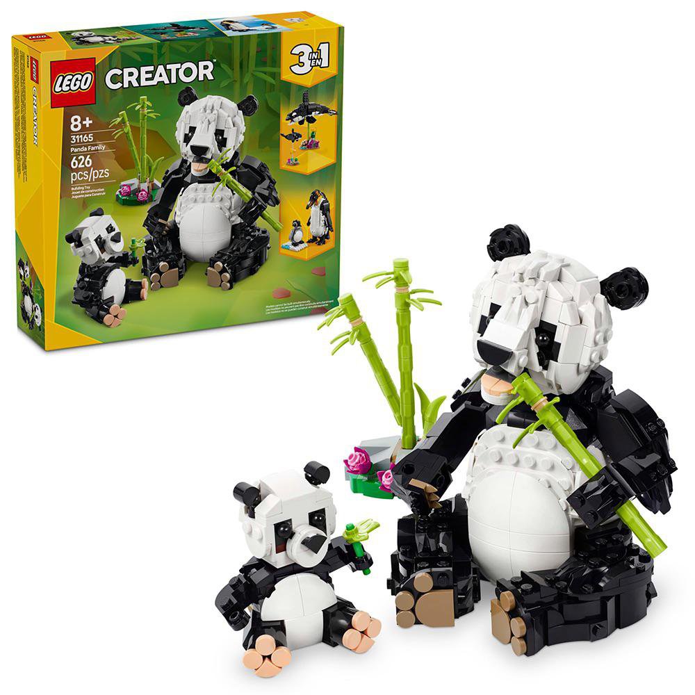 LEGO Creator 3 en 1 Fauna Salvaje: Familia de Pandas #31165 de 626 Piezas