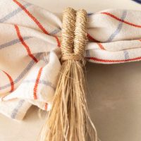 Set de 4 Anillos para Servilleta de Fibras Naturales