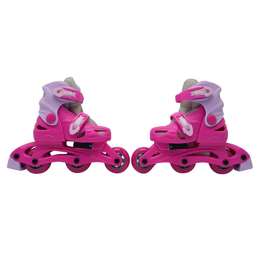 Patines en Línea Ajustables para Niña Talla S Color Rosados Patines en Línea Ajustables Ro…