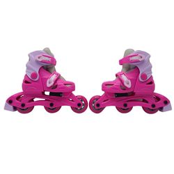 Patines en Línea Ajustables Rosados Talla M