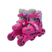 Patines en Línea Ajustables Rosados Talla M