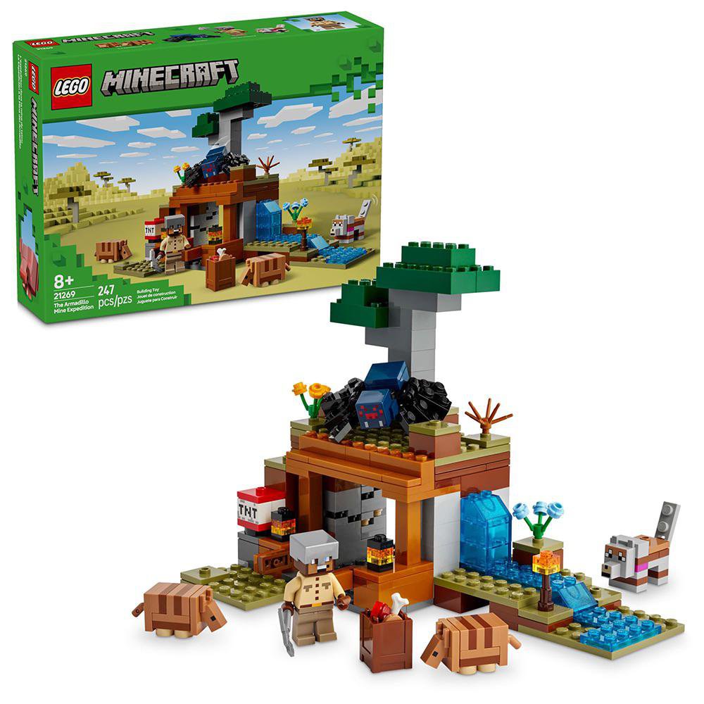 LEGO Minecraft Expedición a la Mina del Armadillo #21269 de 247 Piezas