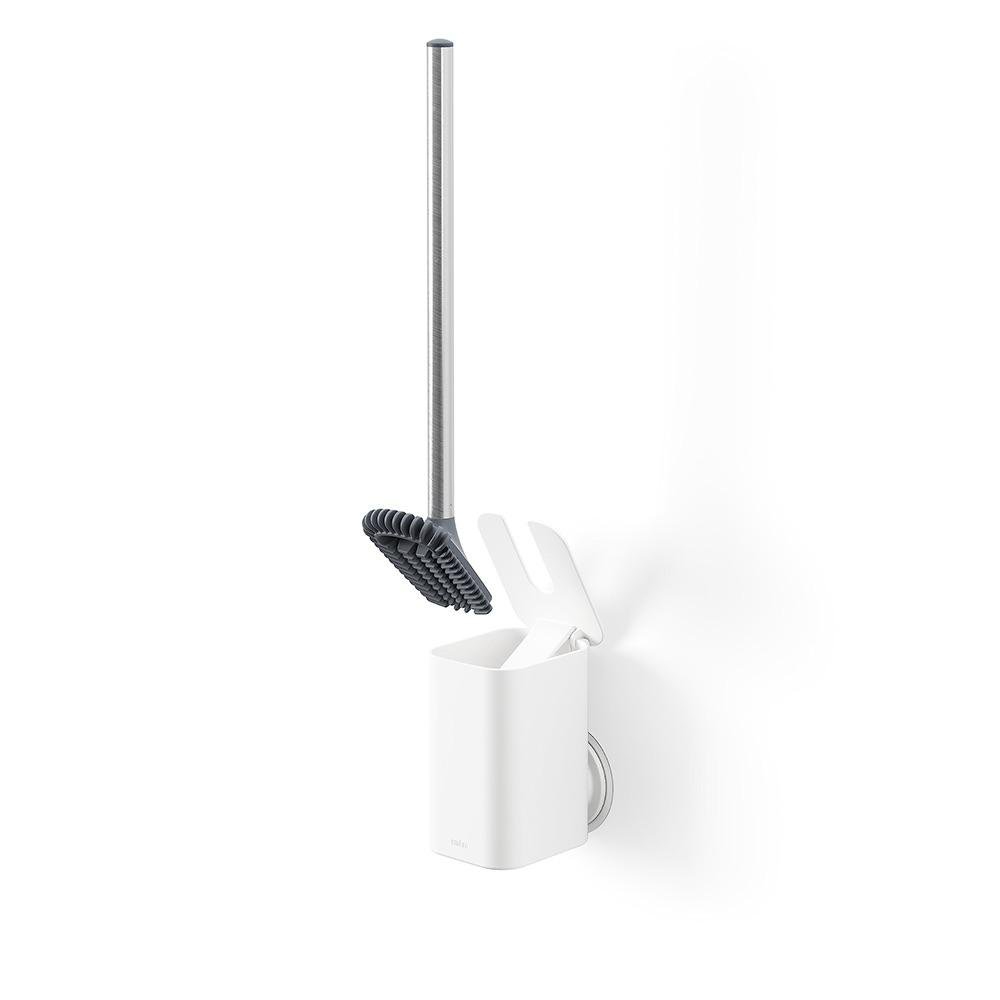 Cepillo para Baño de Plástico con Soporte Color Blanco