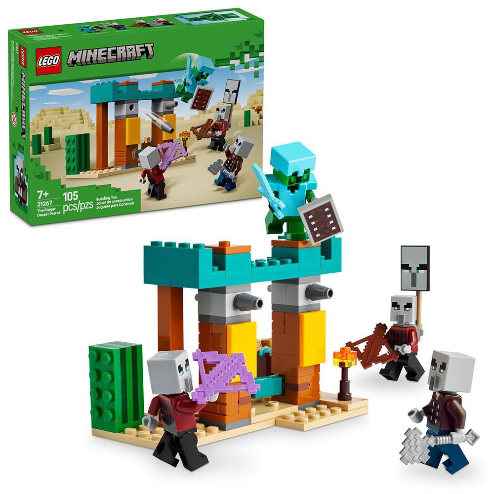LEGO Minecraft La Patrulla del Desierto de los Maldeanos #21267 de 105 Piezas