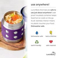 Recipiente Térmico Dots Morado 8 Oz