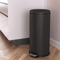 Basurero Soft Closing Delina Negro Mate 28 L