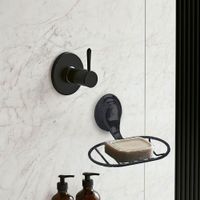Set de 6 Accesorios para Baño Acero Inoxidable Negro Mate