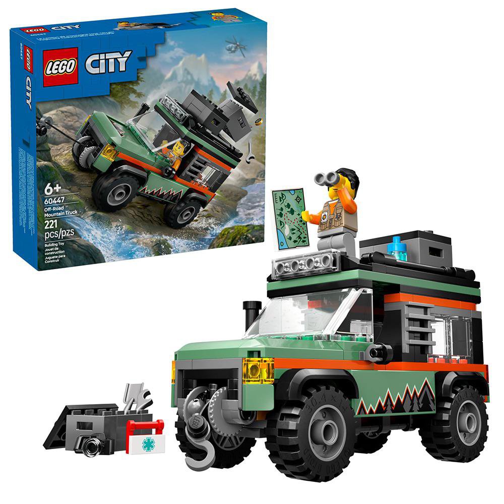 LEGO City Todoterreno 4x4 de Montaña de 221 Piezas LEGO City Off Road De Montaña