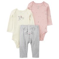 Bodies y Pantalón para Niña 3 Pzas - Varias Tallas
