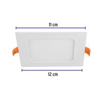 Lámpara LED Cuadrada Empotrable 6 W - Volteck