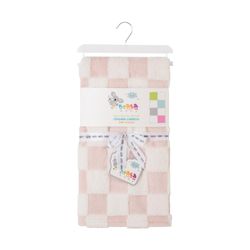 Frazada de Cuadritos Rosado
