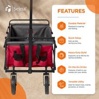 Carro Utilitario Plegable SUW-300 Rojo