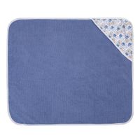 Toalla con Capucha y Paños Azul