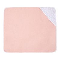 Toalla con Capucha y Paños Flores Rosa
