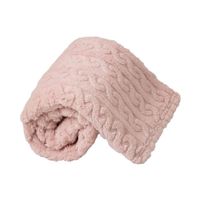 Frazada de Trenza Rosa