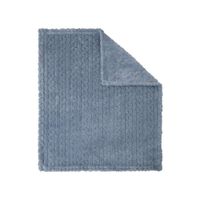 Frazada de Trenza Azul