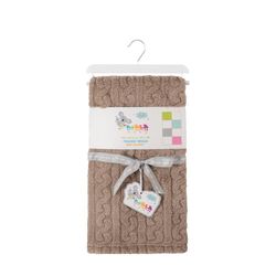 Frazada de Trenza Taupe