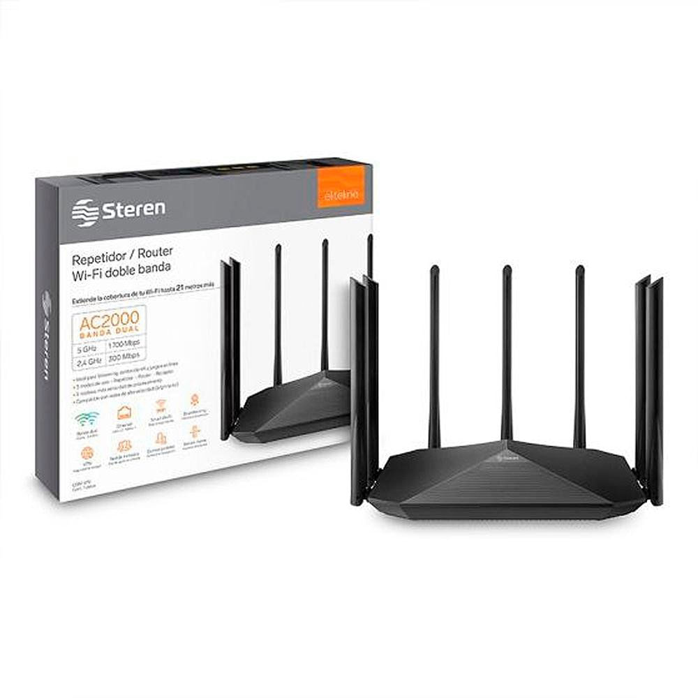 Router Wi-Fi 6 con Doble Banda 2.4 GHz Y 5 GHz de 100 Metros Cobertura