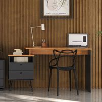 Escritorio Plus Negro y Café