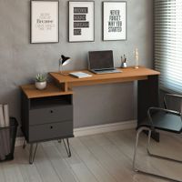 Escritorio Plus Negro y Café