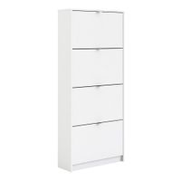 Zapatera Blanca con 4 Puertas