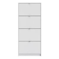 Zapatera Blanca con 4 Puertas